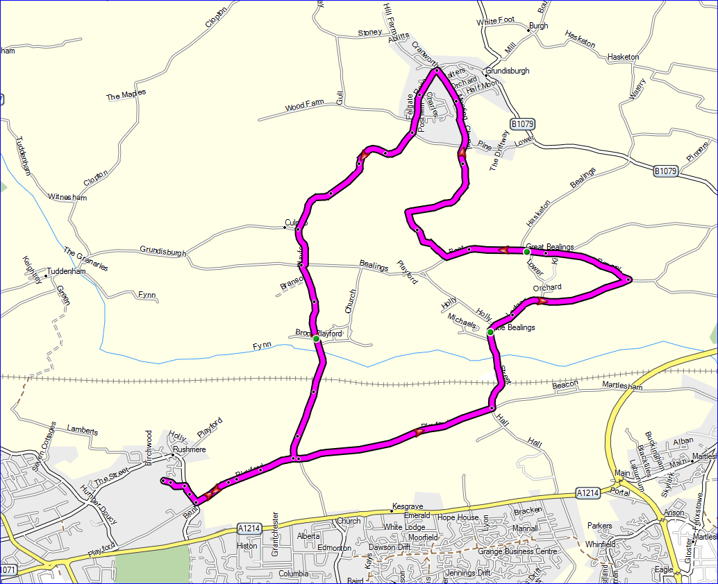 10-mile map
